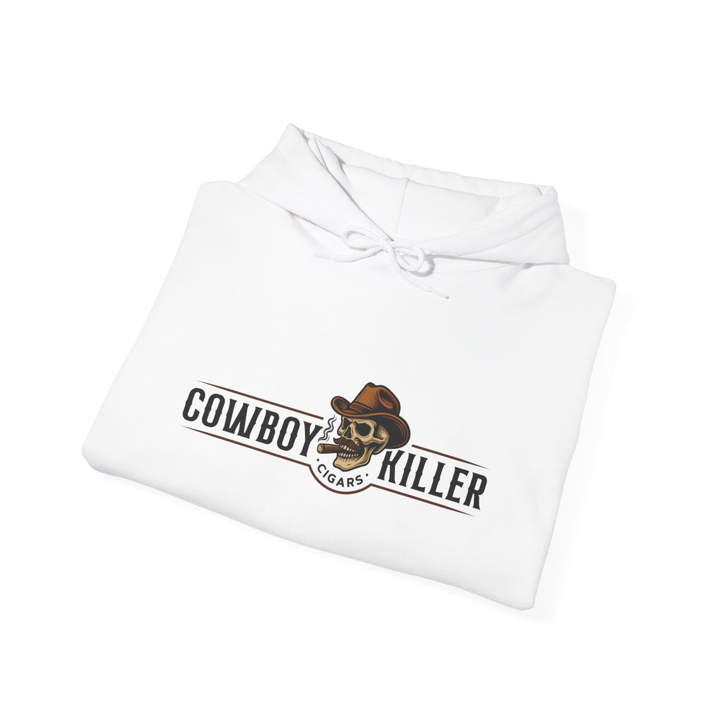 Cowboy Killer Graphic Hoodie — Vintage Western Skull & Hat Sweatshirt