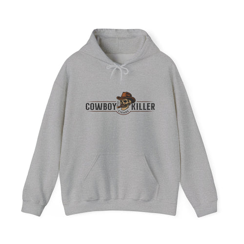 Cowboy Killer Graphic Hoodie — Vintage Western Skull & Hat Sweatshirt