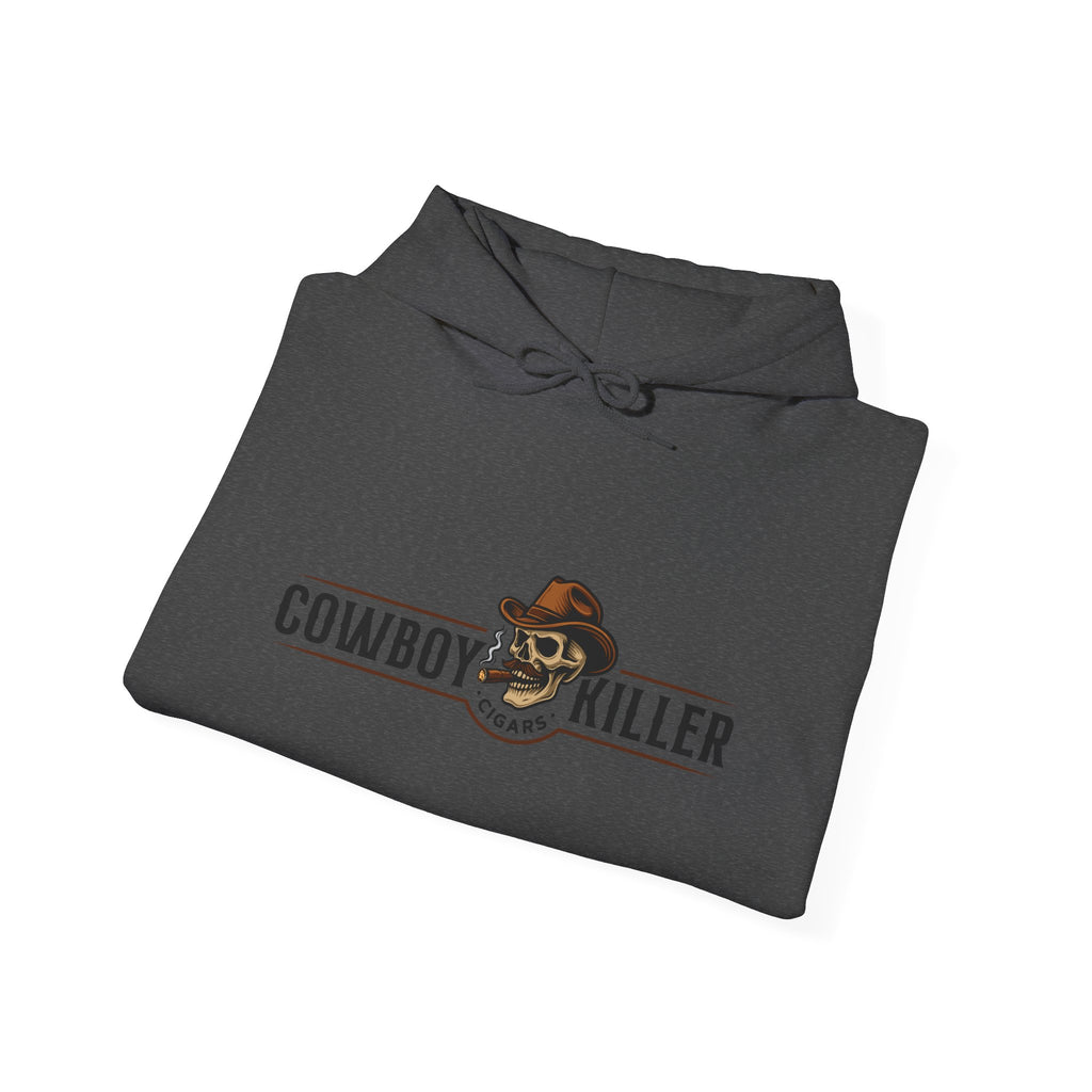 Cowboy Killer Graphic Hoodie — Vintage Western Skull & Hat Sweatshirt