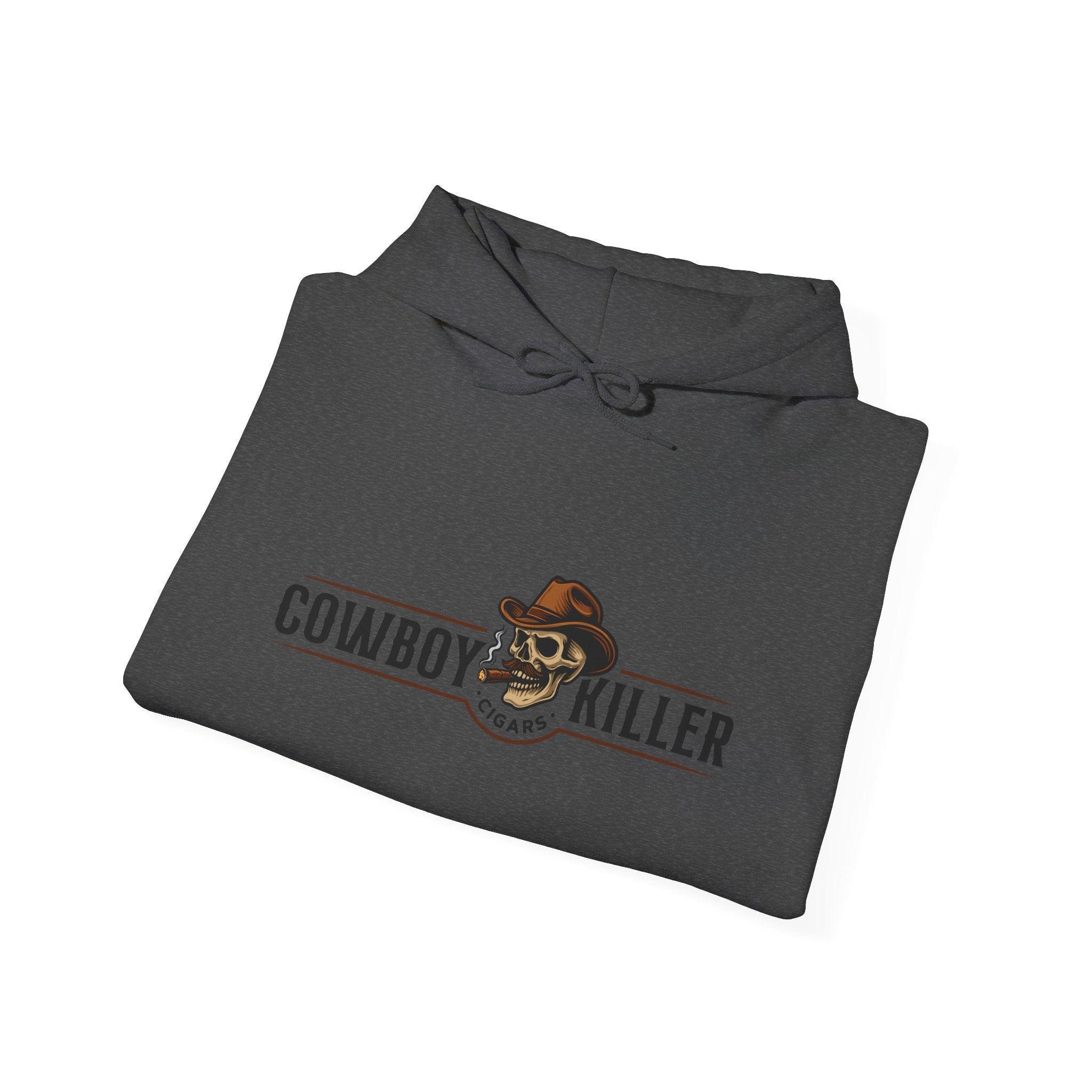 Cowboy Killer Graphic Hoodie — Vintage Western Skull & Hat Sweatshirt