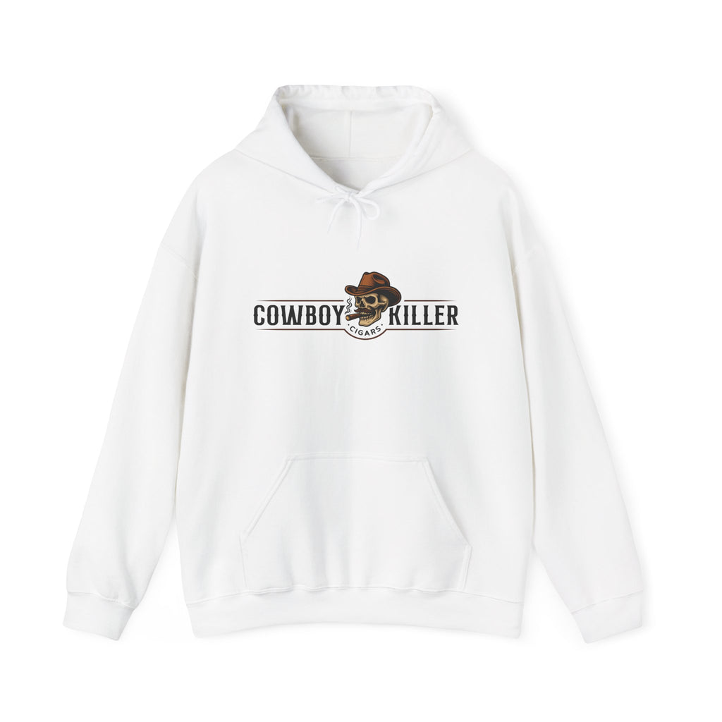 Cowboy Killer Graphic Hoodie — Vintage Western Skull & Hat Sweatshirt