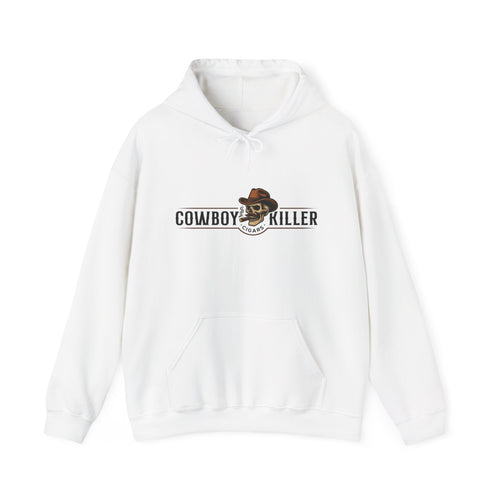 Cowboy Killer Graphic Hoodie — Vintage Western Skull & Hat Sweatshirt